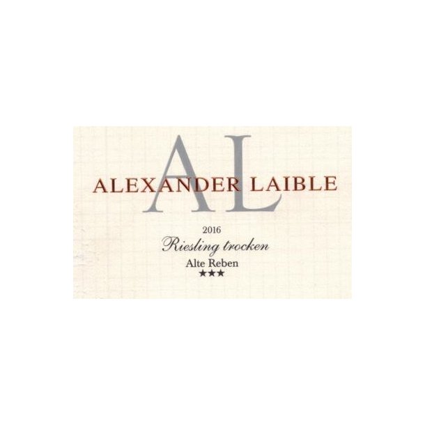 #2016* Laible Riesling Trocken Alte Reben *** (HVID)