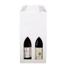 Vinkarton 2 flasker, Hvid u. Logo
