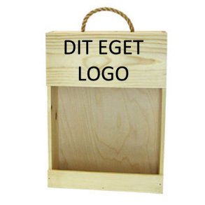 Trkasse 3 flasker m. DIT EGET Logo